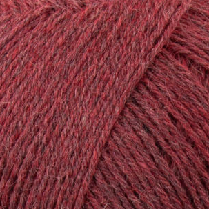Sockenwolle uni - 4-fach 0031 - rot melange