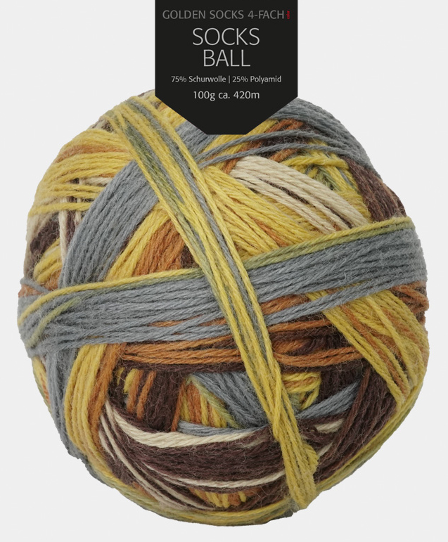 Golden Socks Ball - 4-fach Sockenwolle von Pro Lana
