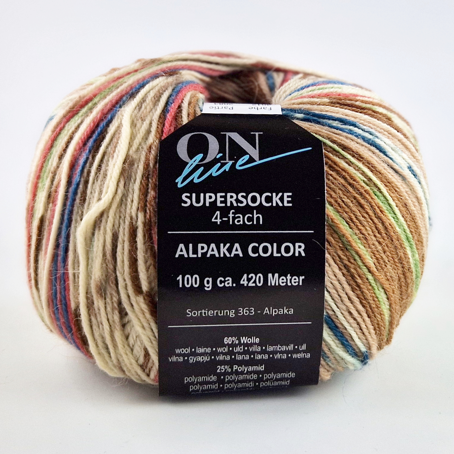 Supersocke Alpaka Color 4-fach von ONline