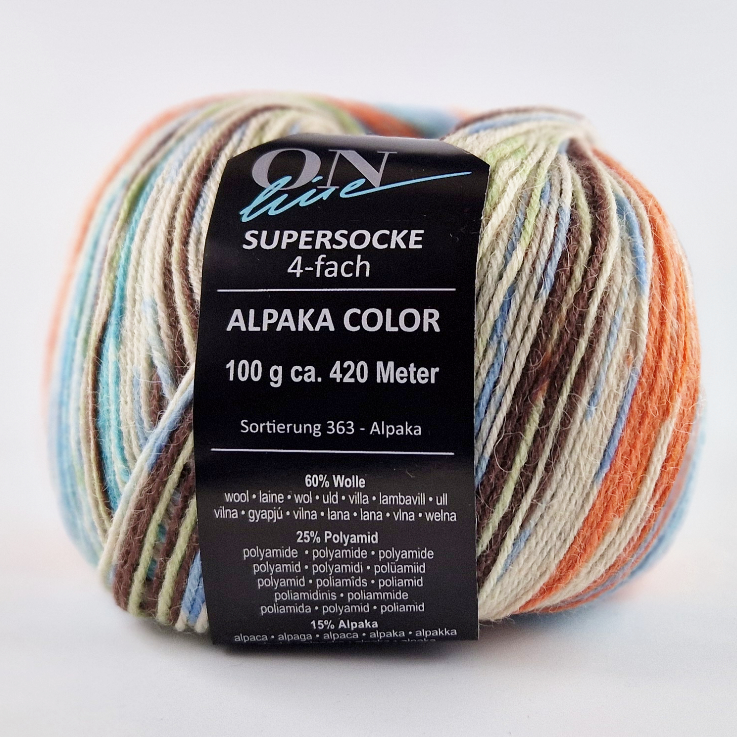 Supersocke Alpaka Color 4-fach von ONline