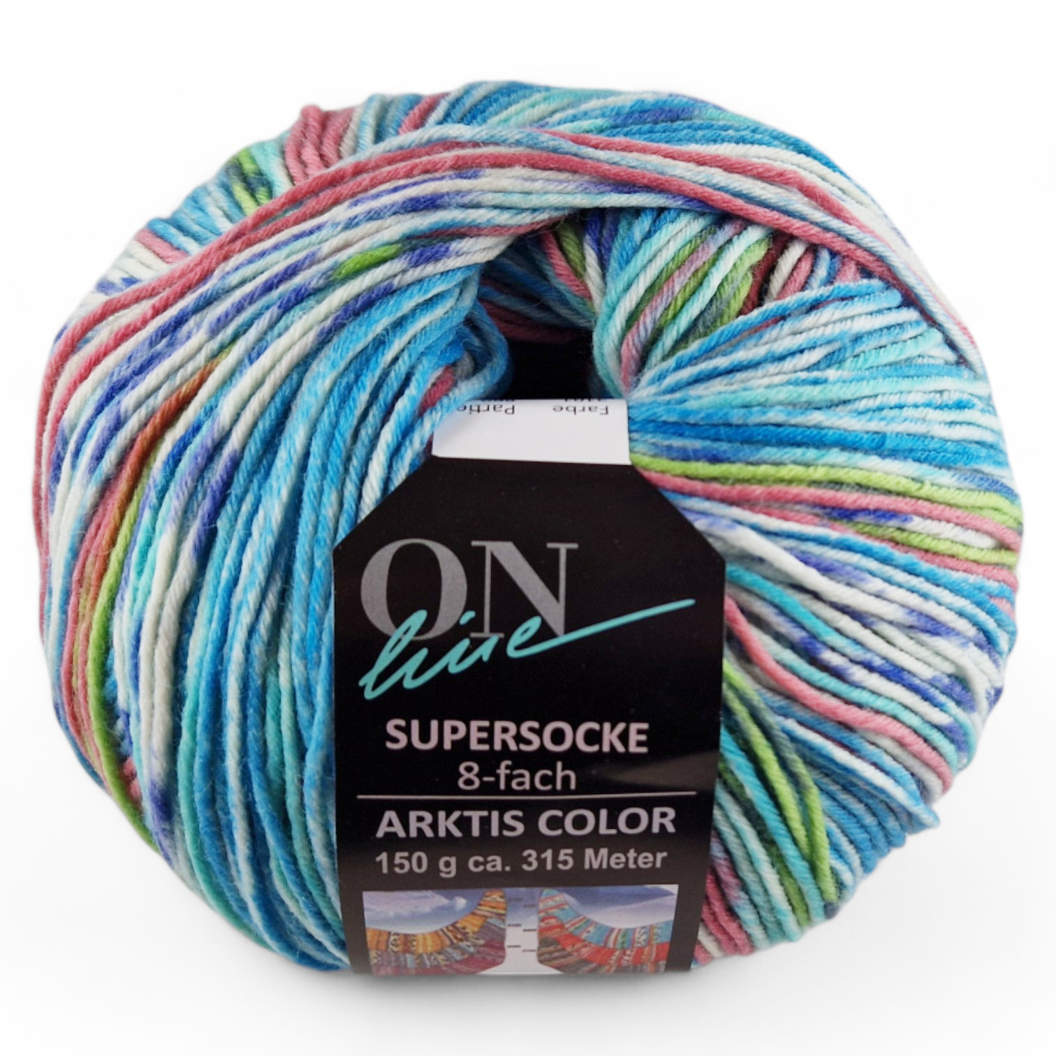 Supersocke 8-fach Merino Arktis Color von ONline