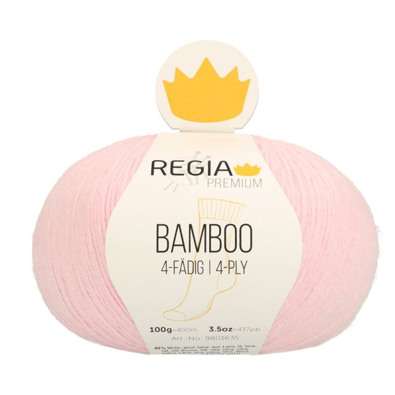Premium Bamboo Uni 4-fach Sockenwolle 100 g von Regia