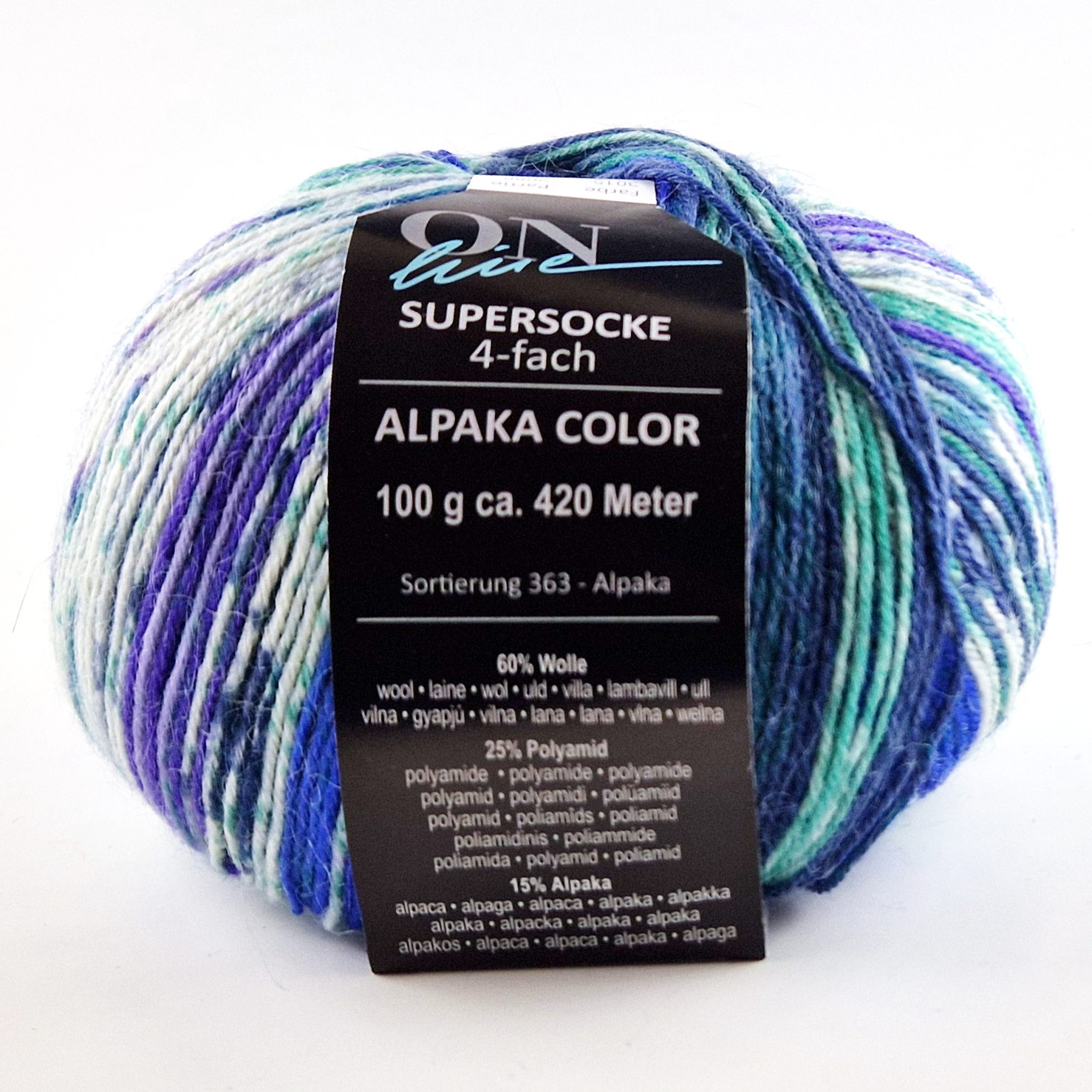Supersocke Alpaka Color 4-fach von ONline