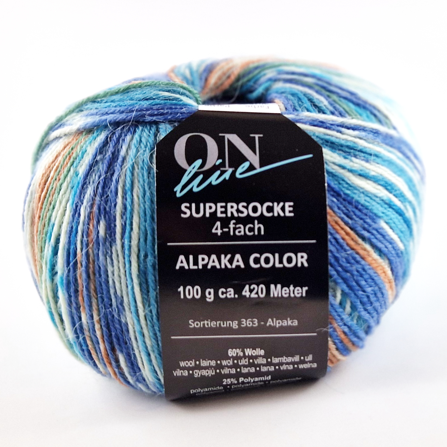 Supersocke Alpaka Color 4-fach von ONline